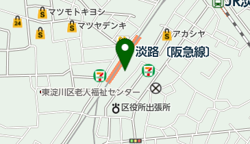あらかわこころのクリニックの地図画像