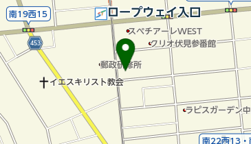 伏見西線いしかわ眼科の地図画像