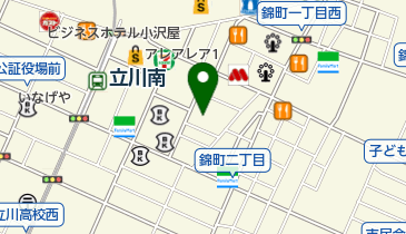 立川駅南泌尿器科皮膚科クリニックの地図画像