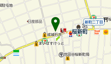 桜新町濱岡ブレストクリニックの地図画像