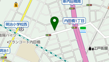 内田橋ファミリークリニックの地図画像