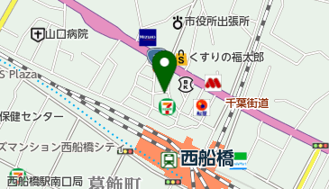 西船橋レディースクリニックの地図画像