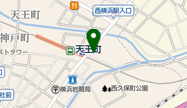 天王町駅前皮膚科・アレルギー科の地図画像