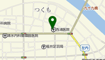 西浦医院の地図画像