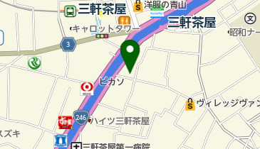 三軒茶屋整形外科・スポーツクリニックの地図画像