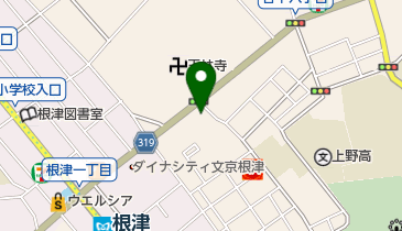 根津皮フ科クリニックの地図画像