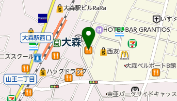 大森耳鼻咽喉科の地図画像