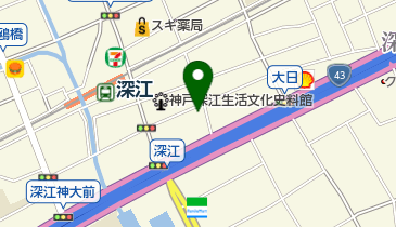 深山医院の地図画像