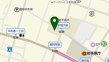 岩手医科大学附属内丸メディカルセンターの地図画像