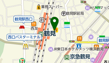 横浜鶴見中央眼科の地図画像