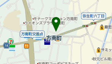 方南町皮ふ科クリニックの地図画像