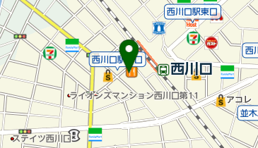 金子皮膚科医院の地図画像