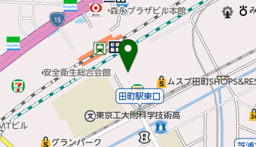 クリニックフォア田町の地図画像