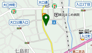 大口通り耳鼻咽喉科の地図画像