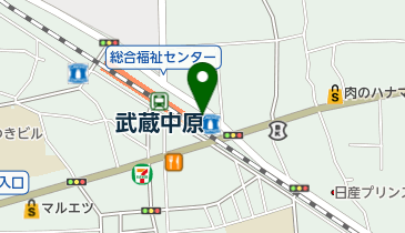 中原こころのクリニックの地図画像