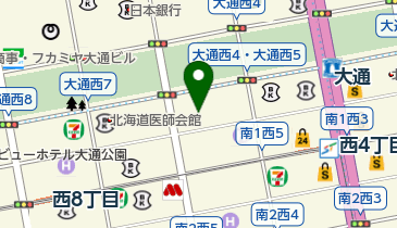 大通いべ皮ふ科の地図画像