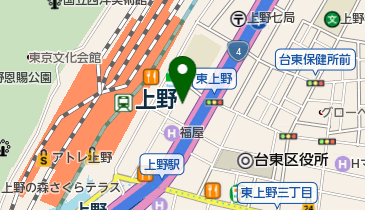 レジーナクリニック上野院の地図画像