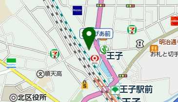 王子こうもん胃腸クリニックの地図画像