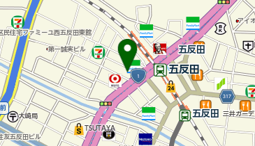 五反田駅前ひふ科の地図画像