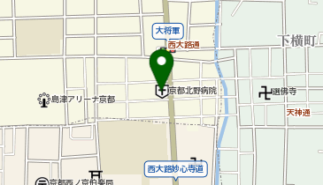 京都北野クリニックの地図画像