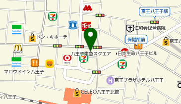 湘南美容クリニック八王子院の地図画像