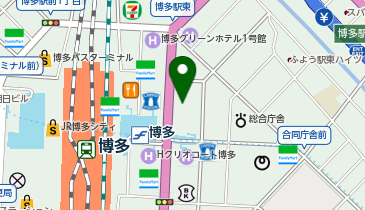 ウエノスキンサポート福岡医院の地図画像