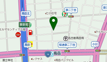 AKI CLINIC 高岳の地図画像