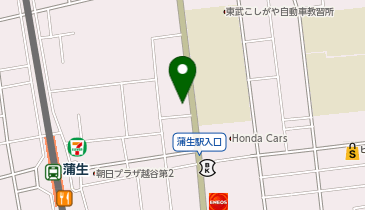 こしがや胃腸内科・皮膚科の地図画像