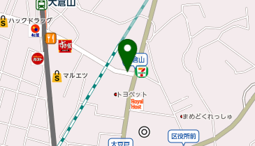 大倉山皮フ科クリニックの地図画像