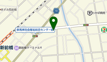 新前橋すこやか内科・漢方内科クリニックの地図画像