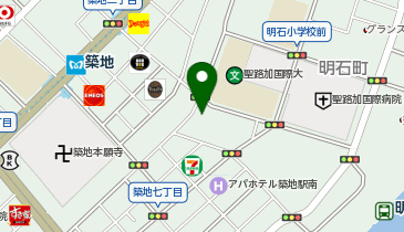 築地リウマチ膠原病クリニックの地図画像