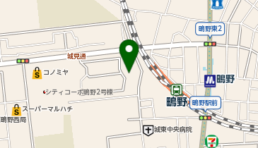 にしクリニックの地図画像