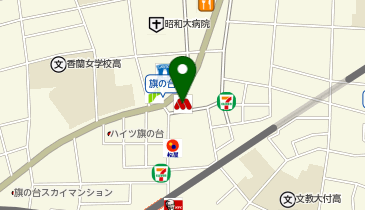 旗の台アレルギー・こどもクリニックの地図画像