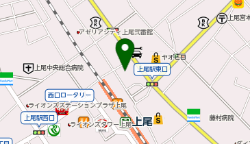 あげお東口内科の地図画像