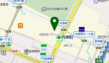 内幸町眼科の地図画像
