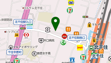 北千住静脈瘤クリニックの地図画像