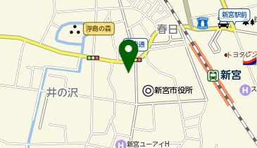 浜野皮フ科の地図画像