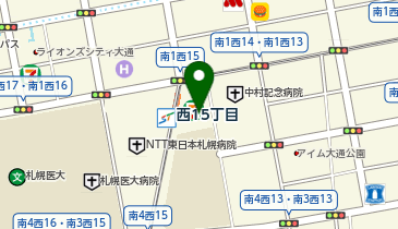 南一条脳内科の地図画像