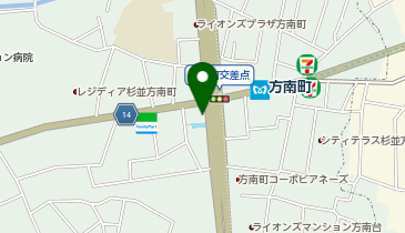 方南町駅前皮ふ科形成外科の地図画像