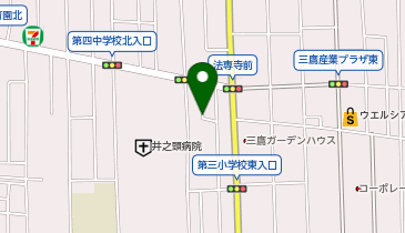 高山医院の地図画像