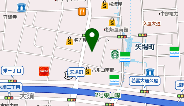 矢場町眼科の地図画像