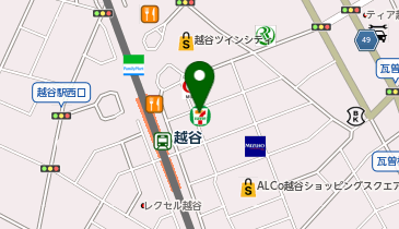 越谷駅前たんぽぽメンタルクリニックの地図画像