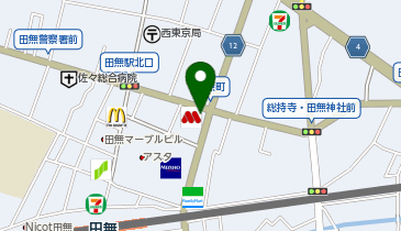 西東京めぐみクリニックの地図画像