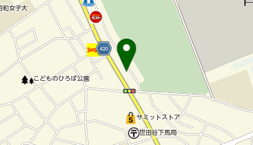 三宿通り整形外科クリニックの地図画像