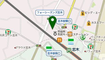 キャップスクリニック志木の地図画像