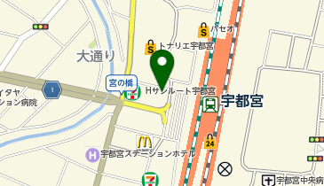 TCB東京中央美容外科 宇都宮院の地図画像