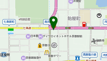 TCB 東京中央美容外科・TCB スキンクリニック 京都駅前院の地図画像