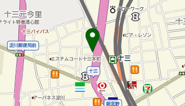 十三みたクリニックの地図画像