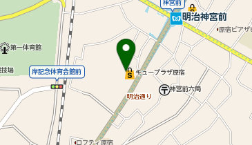 足のクリニック表参道の地図画像