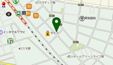 わらび駅前耳鼻咽喉科クリニックの地図画像